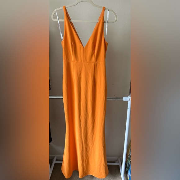 Lulus Melora Orange Sleeveless Maxi Dress - Picture 7 of 8